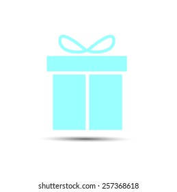 Gift icon. Vector EPS 10 illustration.