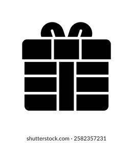 gift icon. vector glyh icon for your website, mobile, presentation, and logo design.