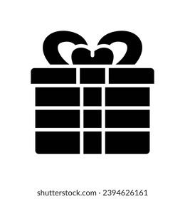 gift icon. vector glyph icon for your website, mobile, presentation, and logo design.