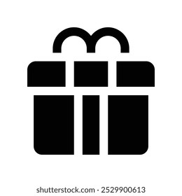 gift icon. vector glyph icon for your website, mobile, presentation, and logo design.