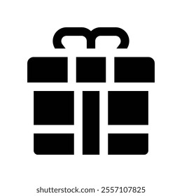 gift icon. vector glyph icon for your website, mobile, presentation, and logo design.