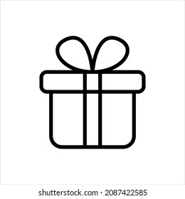 Gift icon vector graphic illustration