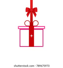Gift icon. Vector illustration