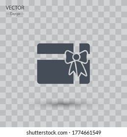 gift icon. Vector illustration EPS 10.