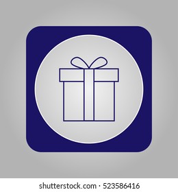 Gift icon, vector illustration, EPS 10