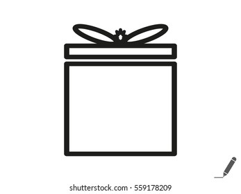 gift, icon, vector illustration eps10