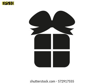 gift, icon, vector illustration eps10