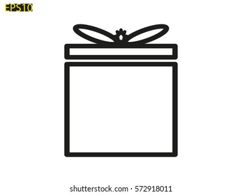 gift, icon, vector illustration eps10