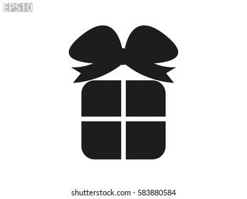 gift, icon, vector illustration eps10