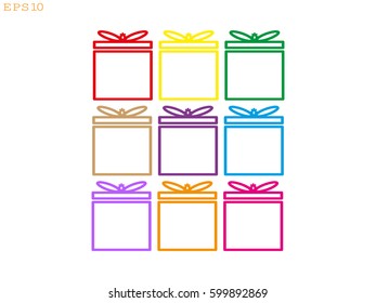 gift, icon, vector illustration eps10
