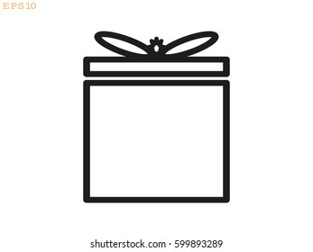 gift, icon, vector illustration eps10
