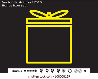 gift, icon vector illustration eps10
