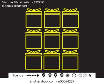 gift, icon, vector illustration eps10
