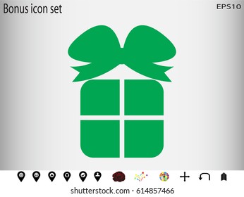 gift, icon, vector illustration eps10
