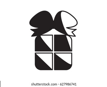 gift, icon, vector illustration eps10