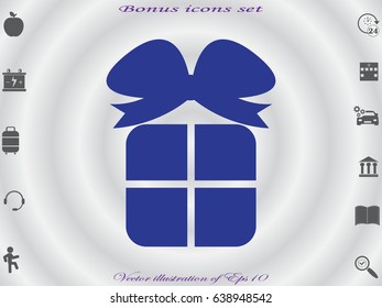 gift, icon, vector illustration eps10
