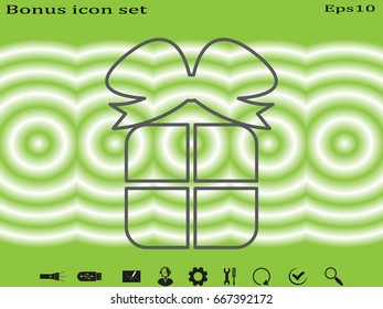 gift, icon, vector illustration eps10
