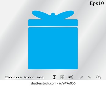 gift, icon, vector illustration eps10