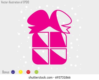 gift, icon, vector illustration eps10