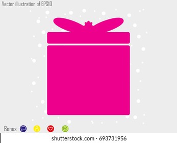 gift, icon, vector illustration eps10