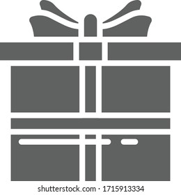 gift icon vector illustration flat