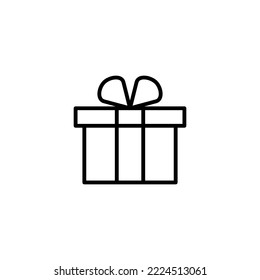 Icono de regalo ilustración vectorial. signo de regalo y símbolo. regalo de cumpleaños
