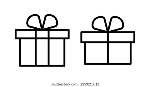 Gift icon vector illustration. gift sign and symbol. birthday gift