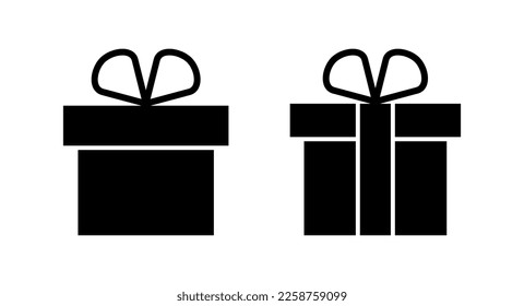 Gift icon vector illustration. gift sign and symbol. birthday gift