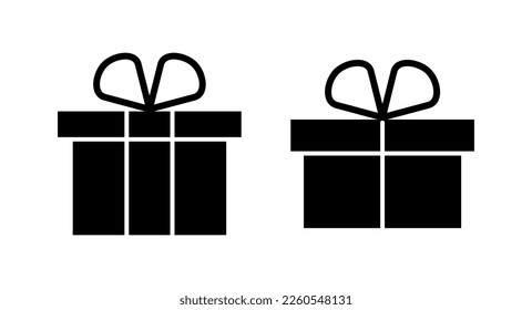 Gift icon vector illustration. gift sign and symbol. birthday gift