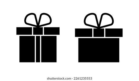 Gift icon vector illustration. gift sign and symbol. birthday gift