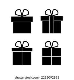 Gift icon vector illustration. gift sign and symbol. birthday gift