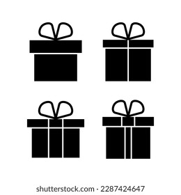 Icono de regalo ilustración vectorial. signo de regalo y símbolo. regalo de cumpleaños