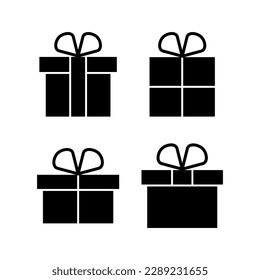 Icono de regalo ilustración vectorial. signo de regalo y símbolo. regalo de cumpleaños