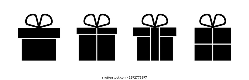 Gift icon vector illustration. gift sign and symbol. birthday gift