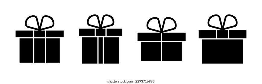 Icono de regalo ilustración vectorial. signo de regalo y símbolo. regalo de cumpleaños