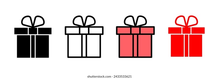 Gift icon vector illustration. gift sign and symbol. birthday gift