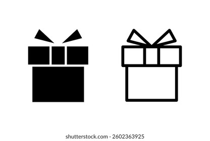 Gift icon vector illustration. gift sign and symbol. birthday gift