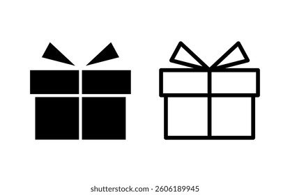 Gift icon vector illustration. gift sign and symbol. birthday gift