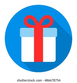 Gift icon of vector illustration for web and mobile