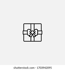 gift icon vector illustrator sign