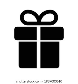 vector de icono de regalo aislado en fondo blanco