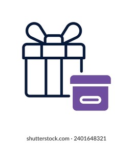 icono de regalo. icono de línea vectorial para tu sitio web, móvil, presentación y diseño de logotipo.