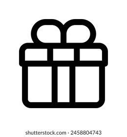 ícono de regalo. ícono de línea de Vector para tu Sitio web, móvil, presentación y diseño de logotipo.