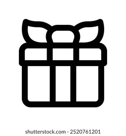 gift icon. vector line icon for your website, mobile, presentation, and logo design.