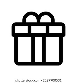 gift icon. vector line icon for your website, mobile, presentation, and logo design.