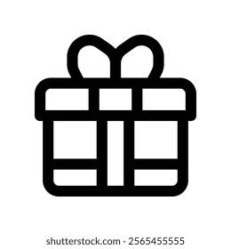 gift icon. vector line icon for your website, mobile, presentation, and logo design.