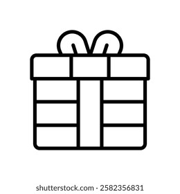 gift icon. vector line icon for your website, mobile, presentation, and logo design.