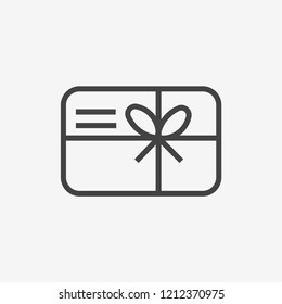 Vector de icono de regalo. Símbolo de regalo. Signo de estilo lineal para concepto móvil y diseño web. Ilustración del símbolo de la caja de regalo. Gráficos vectoriales de píxeles - Vector.