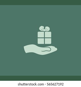 Gift icon, vector logo