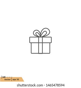 gift icon vector logo template